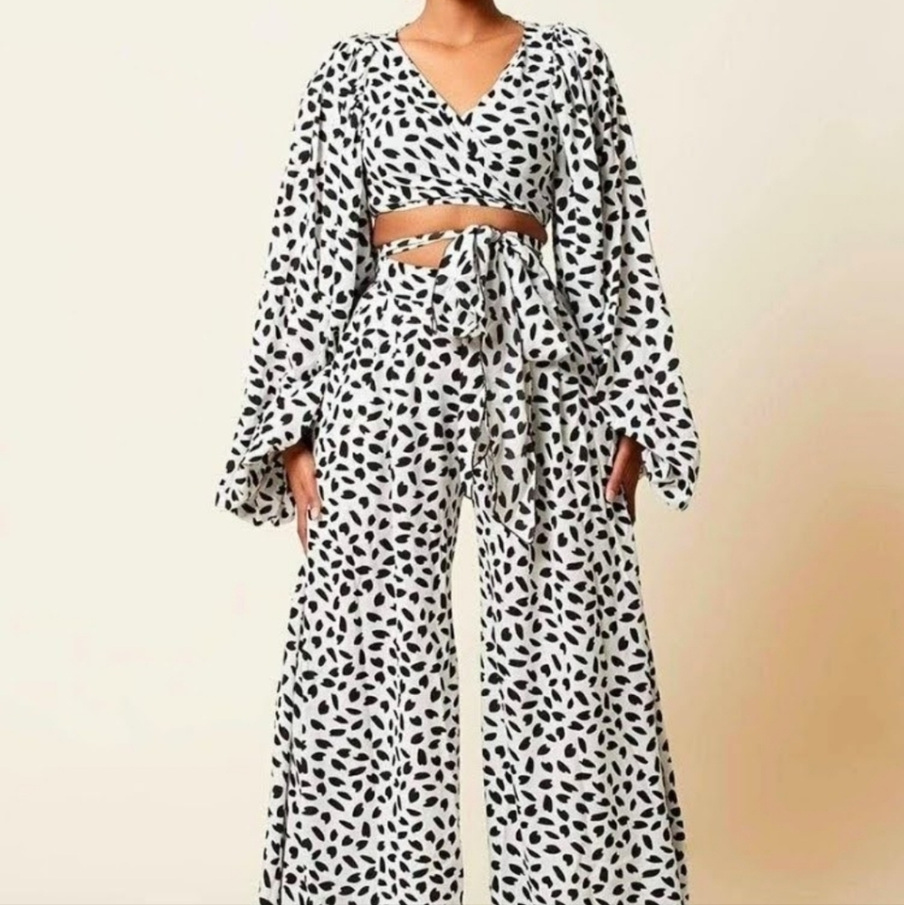 Patterned Two Piece Set